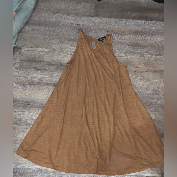 Derek heart suede sleeveless dress - Picture 1 of 6